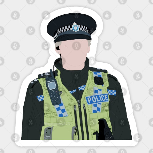 Catherine Cawood, Happy Valley Sticker by alteredillusion